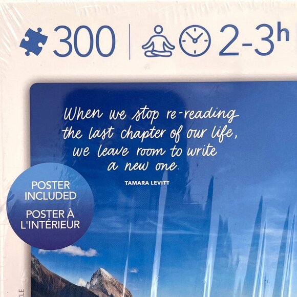 Calm Mindful Puzzle Jasper Lake 300-Piece 24"x18" Includes 30-Day App & Poster - Picture 7 of 15